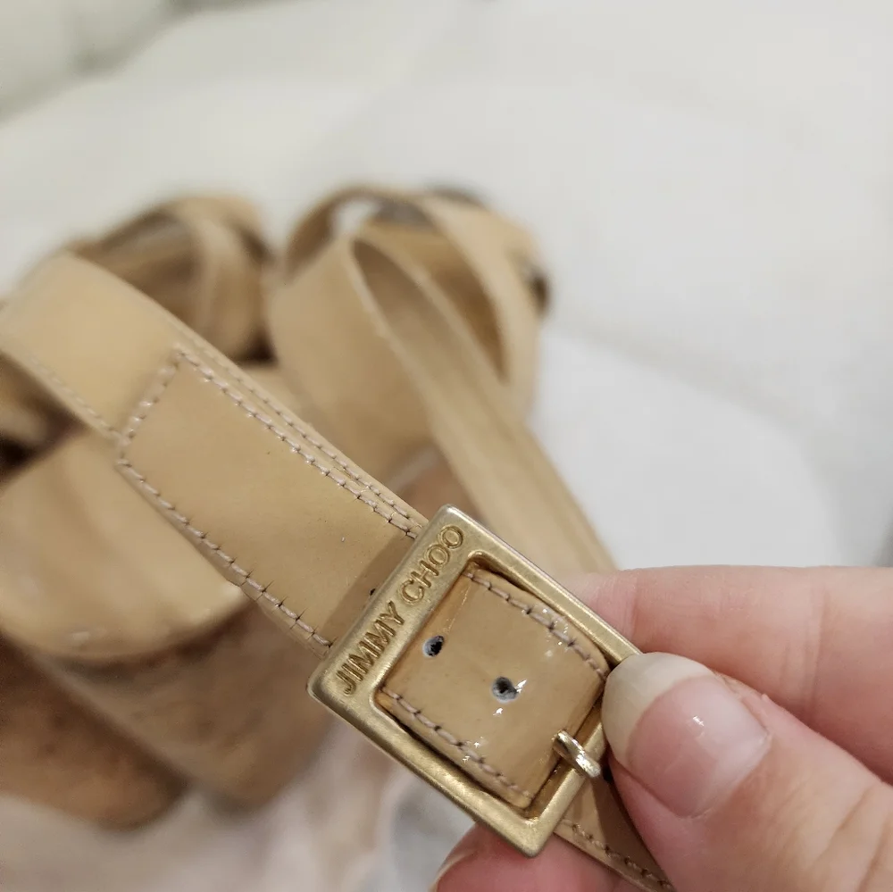 Jimmy Choo Nude Wedges